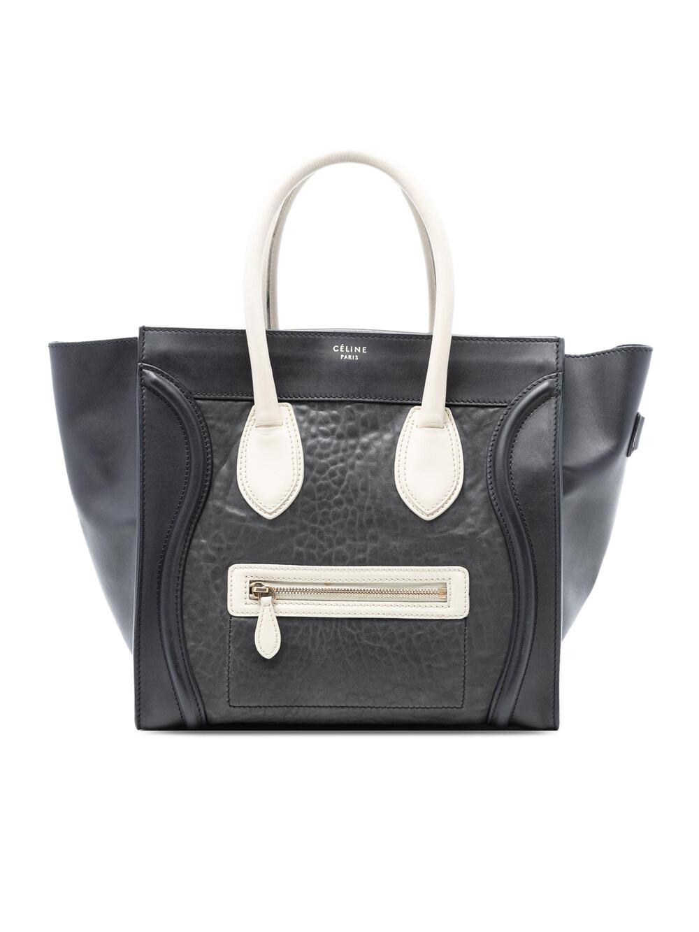 Celine Bicolor Luggage Bag Leather Mini #287557C82B